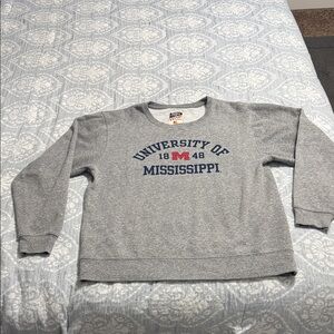 Ole Miss Gray Crewneck Sweatshirt